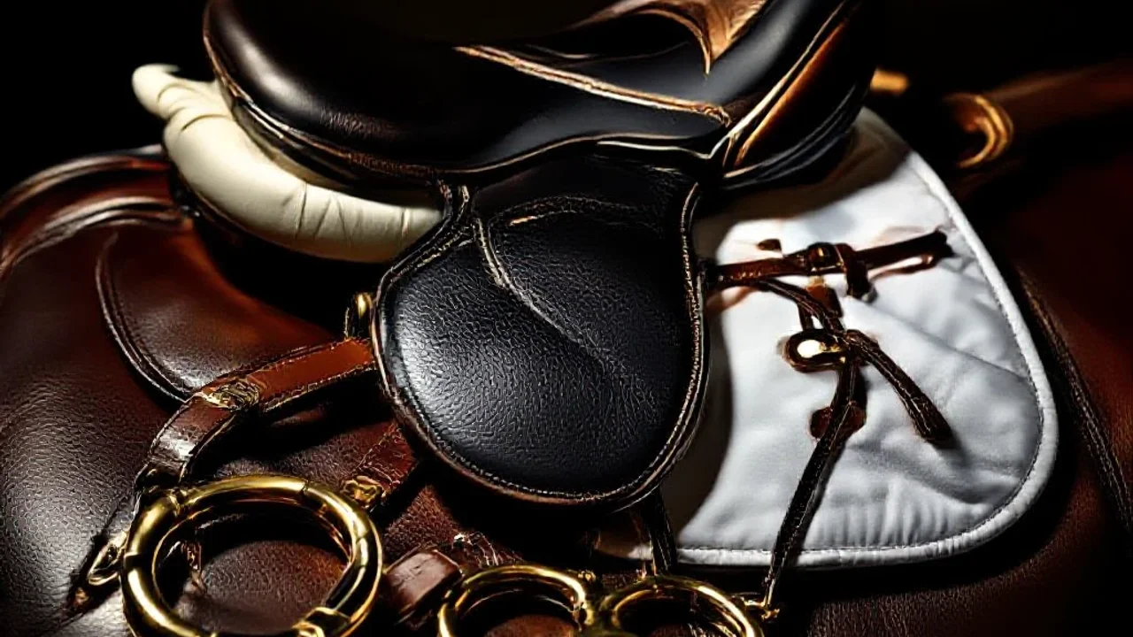 Équipement de jockey : selle et étriers